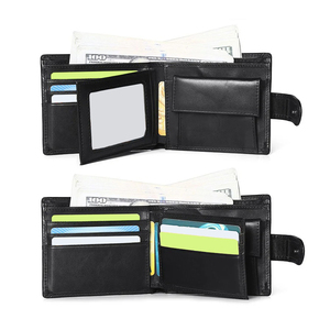 Wholesale Price Custom Made <b>Best</b> Sale Genuine Cowhide Leather Wallets Casual Leather Wallets - Product Image 2