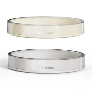 Zhijia - Bandeja Giratoria para Condimentos, Redonda, Transparente, Blanca, Pequeña, Multifuncional, para Almacenamiento en la Cocina, Tipo Vertical - Product Image 1