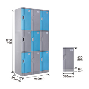 Casiers de personnel de gym en ABS de haute qualité avec système de verrouillage électronique à combinaison pour un rangement sécurisé des vêtements dans les vestiaires - Product Image 2
