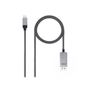 Cable convertidor USB-C a DisplayPort, 1.8 m, negro; ideal para conectar dispositivos USB-C a monitores DisplayPort. - Product Image 1