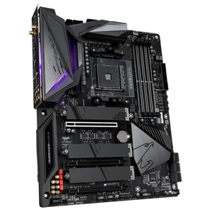 เมนบอร์ดเกมมิ่ง <span class=keywords><strong>GIGABYTE</strong></span> <span class=keywords><strong>B550</strong></span> AORUS MASTER รุ่นปรับปรุงใหม่ รองรับ 4xDDR4 DIMM ซ็อกเก็ต AM4 รองรับโปรเซสเซอร์ R5000 R4000G - Product Image 1