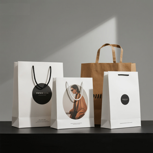 Sacs d'emballage pour vin et champagne à estampage à chaud, en papier mat laminé, sacs d'emballage pour thé brun, impression offset écologique - Product Image 3