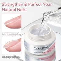 BORN PRETTY Gel de sculpture 3D pour nail art, OEM, marque privée, logo personnalisé, gel de construction non collant pour les mains, sans HEMA, sans TPO, en pots