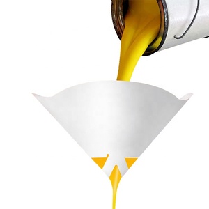 1000pcs White Paper <strong>Funnel</strong> Nylon <strong>Filter</strong> Conical <strong>Mesh</strong> Paint <strong>Strainer</strong> - Product Image 3