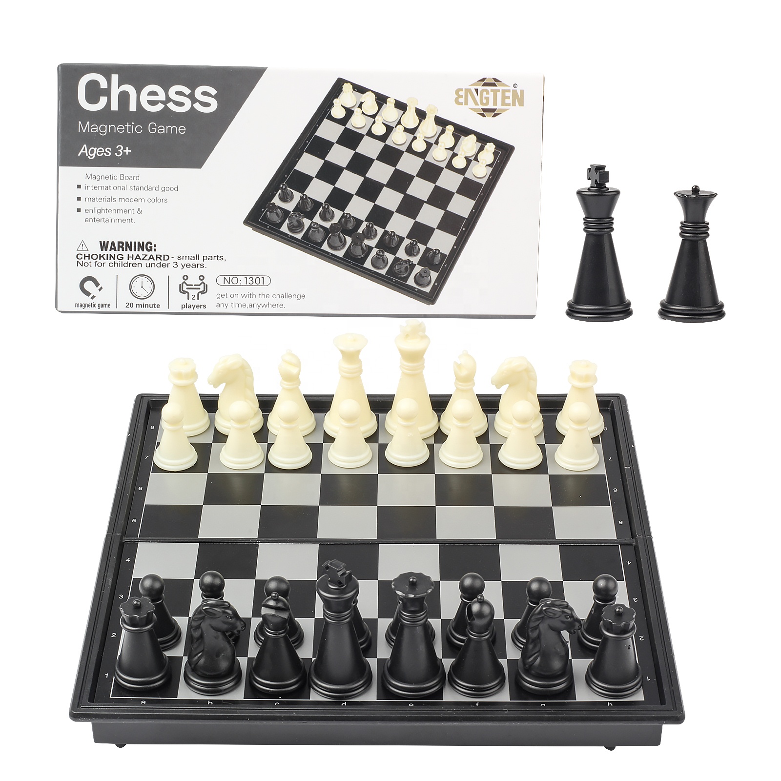 TJ Global Travel Magnetic Standard Edition Foldable Chess Board Portable Travel Board Games Educational Toys for Kids and Adults TJ Global Travel Magnetic Standard Edition Foldable Chess Board Portable Travel Board Games Educational Toys for Kids and Adults