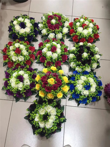 E-1263 OULI <span class=keywords><strong>Flores</strong></span> Artificiales de Lirio y Crisantemo al por Mayor para Funerales - Product Image 6