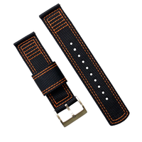 Bracelet de montre en nylon à dégagement rapide avec coutures personnalisées 18mm 20mm 22mm 24mm Bracelet de montre en nylon à double couche