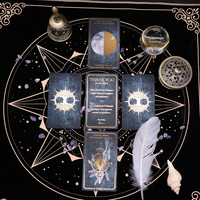 Cartes de Tarot holographiques, originales, personnalisées, de plate-forme, avec livre