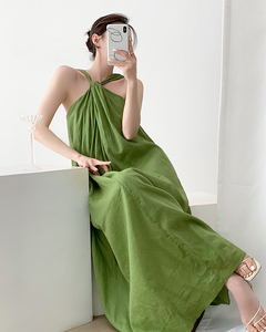 Soldes Exceptionnelles WTT Madame <span class=keywords><strong>Wan</strong></span> Robe Longue Bohème Réversible en Cachemire Léger Lavable – Style Déesse Élégante - Product Image 2