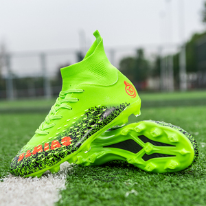 Chaussures <span class=keywords><strong>de</strong></span> football personnalisées populaires <span class=keywords><strong>Neymar</strong></span> moins chères FG/Turf pour pieds larges, légères, amortissantes, printemps/hiver, unisexes - Product Image 3