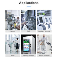Panel PC Industrial de 15 Pulgadas con Pantalla Táctil Capacitiva, Windows 10 Pro, para Línea de Producción