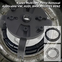 Outil de démontage de pompe à carburant multifonction à 4 mâchoires réglables, outil de démontage du couvercle du réservoir de carburant