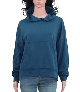 Sudadera con capucha personalizada Vintage Tie-Dye para mujer, parche desgastado, bordado 3D, lavado, algodón desteñido, cordón con cremallera - Product Image 4