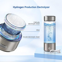 Bouteilles d'eau intelligentes portables riches en hydrogène 420 ml – Soins de santé, personnalisables, vente en gros, tasses à eau hydrogénée rechargeables par USB