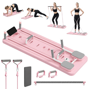 EIGFOH Espagne En Stock Planche de Pilates Premium avec support de téléphone et barre d'extension pour entraînement de base à domicile - Product Image 1