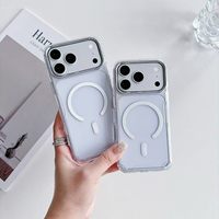 Coque de protection pour téléphone en acrylique de haute qualité BAILI Factory pour iPhone 18 PRO MAX, transparente, magnétique, avec emballage