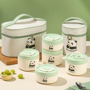 Lonchera Infantil a Prueba de Fugas con Diseño de Dibujos Animados, Lonchera Portátil, Bento Box, Contenedor de Alimentos - Product Image 1