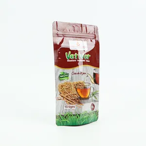 Custom Printed Stand Up Pouch Zip Plastic Powder Corn FlourPackaging Spices Dried Fruit Snack Tea Spice Packaging Bags