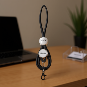 Laccetto Personalizzato Ilan 45Cm con Targhetta per Carta d'Identità Accessorio Natalia - Product Image 2