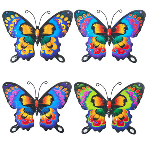 Décoration de mur papillon en métal et de clôture extérieure pour ornements de cour de jardin et artisanat Design moderne transfrontalier pour Amazon - Product Image 4