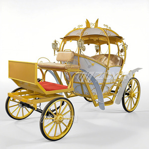 Chariot électrique Cendrillon en forme de citrouille, rechargeable et sans chevaux, pour applications multi-scènes, idéal pour les parcs d'attractions et les réunions festives - Product Image 5