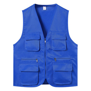 Gilet de travail multi-poches orange taille L en polyester, gilet tactique pour le travail - Product Image 2