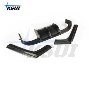 For BMW F80 F82 M3 M4 <strong>3</strong> PCS V Type Dry Carbon Fiber Rear Bumper Lip Rear <strong>Diffuser</strong> - Product Image 4