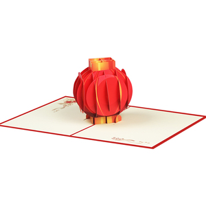 Biglietto d'Auguri 3D Pop-up Ecologico e Riciclabile in Carta Verniciata Lucida per i Migliori Auguri <span class=keywords><strong>di</strong></span> <span class=keywords><strong>Buon</strong></span> <span class=keywords><strong>Anno</strong></span> Nuovo - Product Image 3