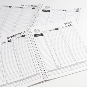 Custom Planner School A5 <strong>Spiral</strong> <strong>Notebook</strong> <strong>with</strong> Paper Cover 80 Sheets for Students &amp; Teachers - Product Image 3