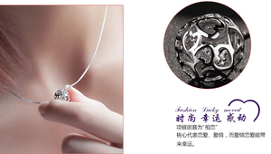 Collier en argent sterling 925 avec pendentif Viball, bijoux coréens brillants 2021 pour femmes - Product Image 5