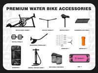 Spatium Pédale Gonflable Mer Portable PVC Vélo D'eau Sports Nautiques Vélo Aqua Vélo Eau Vélo Pédale Bateau pour Adulte