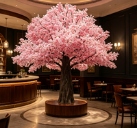 Arbre de cerisier blanc personnalisé, fleurs roses, violettes et bleues, arbre de mariage Sakura, centre de table pour la décoration