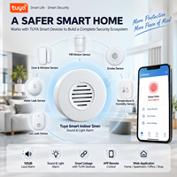 Sirène Intérieure Intelligente Tuya WiFi Zigbee HC-109WF, Alarme Sonore et Lumineuse 105 dB pour Système d'Automatisation de Sécurité Domestique Intelligente