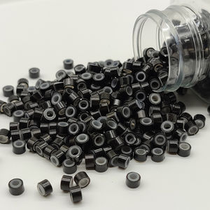 Lot de 1000 Pièces/Bouteille, 5*3*3mm, Anneaux Microlinks en Aluminium Doublés de Silicone, Perles Outil pour Extensions de Cheveux Nano-Anneaux - Product Image 3