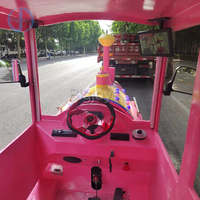 电动无轨旅游列车 Big Joys BJ-TL03-玻璃纤维材质 18人乘坐 速度0-10公里/小时 适用于商场 学校 家庭