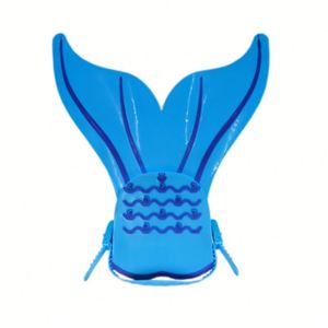 ครีบหางนางเงือกครีบดำน้ำว่ายน้ำสีชมพูสำหรับเด็ก - Product Image 4