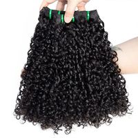 Extensions de Cheveux Humains Double Trame Bouclés Pixie 16, 18, 20 Pouces à Tissage Rapide, 100% Cheveux Vierges Non Traités pour Femmes