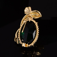 XILIANGFEIZI Nouveauté 2025 Broche Poisson Rouge en Cristal, Épingle en Zircon au Design Original, Accessoire de Costume et de Corsage