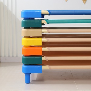 Nursery Mesh Netting <strong>Bed</strong> with Steel Frame Minimalist Modern Design for Early Education &amp; Daycare Babies' Nap <strong>Bed</strong> Folding Cot - Product Image 2