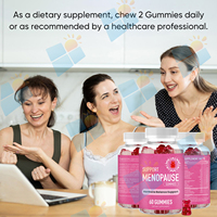 Gummies SUNI OEM/ODM à marque privée pour le soutien de la ménopause, supplément végétalien à la pectine pour l'humeur et le sommeil, à base de plantes naturelles