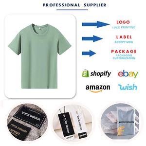 Vente directe d'usine, vêtements d'été de 180 grammes, poids lourd, plusieurs couleurs unies, t-shirt en coton doux personnalisé - Product Image 2