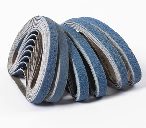 25 ชิ้น 3/8 นิ้ว X 13 นิ้ว<span class=keywords><strong>สายพาน</strong></span><span class=keywords><strong>ขัด</strong></span>ทราย 40-120 กริตเซอร์โคเนียสำหรับงานไม้ - Product Image 1