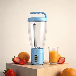เครื่องปั่นน้ำผลไม้ไร้สาย 1000 มล. 150 วัตต์ แบตเตอรี่ลิเธียมไอออน ชาร์จผ่าน USB-C ทนทาน ปลอดสาร BPA ใบมีด 6 ใบ บดน้ำแข็งได้ ทำสมูทตี้ - Product Image 6