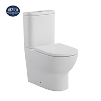 Vente en gros d'articles sanitaires, toilette deux pièces montée au sol de couleur blanche, siphon en S, économie d'eau, Wc, sans monture, siphon en P, toilette pour salle de bain
