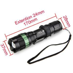Lampe de poche LED haute luminosité 10W 1000 Lumen USB Rechargeable corps en aluminium torche tactique pour Camping lumière verte <span class=keywords><strong>batterie</strong></span> sèche - Product Image 1