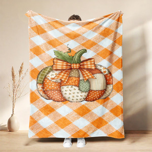Manta de Franela con Diseño de Fantasma de Dibujos Animados, Ligera y Resistente a la Decoloración, para Siesta en Casa u Oficina, con Impresión Personalizada - Product Image 3
