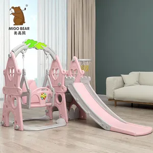Parque Infantil con Tobogán y Columpio <span class=keywords><strong>para</strong></span> Bebés de Plástico <span class=keywords><strong>para</strong></span> Interiores en Venta - Product Image 1