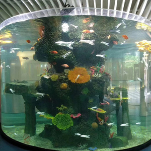 China Wholesale <span class=keywords><strong>Custom</strong></span> Grote Tuin Decor Accessoires Ultra Clear Fish Tank <span class=keywords><strong>Aquarium</strong></span> Randloze - Product Image 3