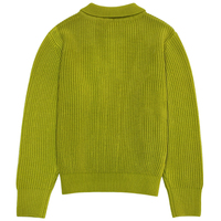 Fabricant Polo personnalisé de haute qualité pour hommes Pull en tricot à manches longues et à col boutonné avec poche
