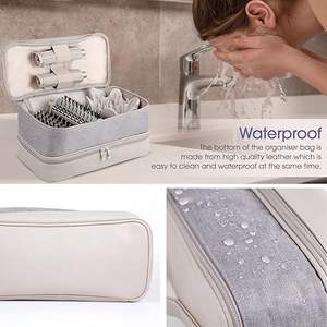 Borsa per asciugatrice alla moda Kit di strumenti per parrucchieri con cerniera per asciugacapelli scatola da viaggio borsa arricciacapelli elegante borsa per il trucco per capelli - Product Image 2